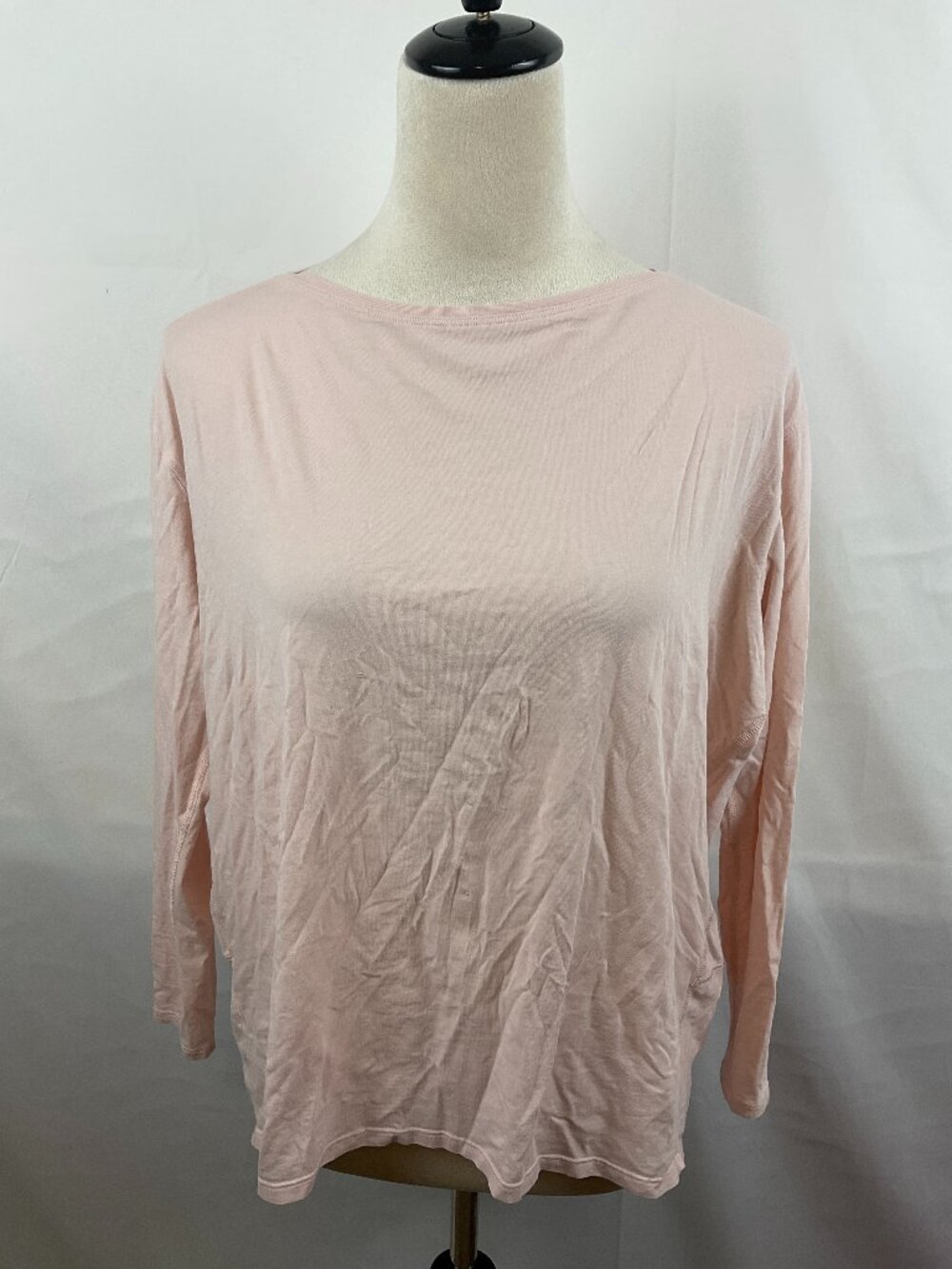 Lululemon Long Sleeve Top Pale Pink Rounded Hem